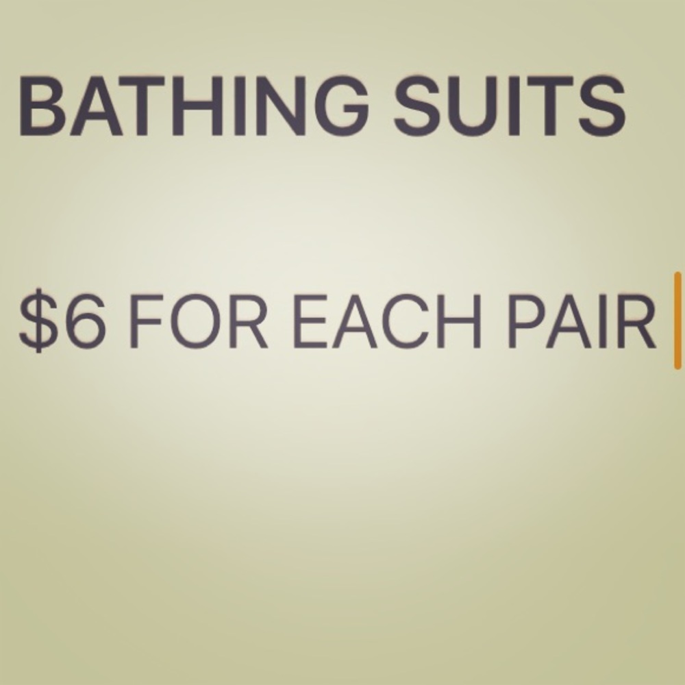Bathing suits!!!